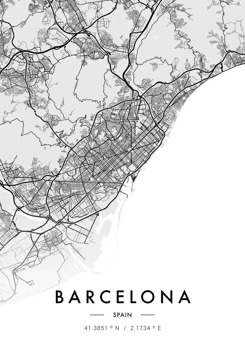 Paris & New York City Map Canvas Wall Art – Black & White Canvas Wall Art Peaceful Pleasures Health and Wellness