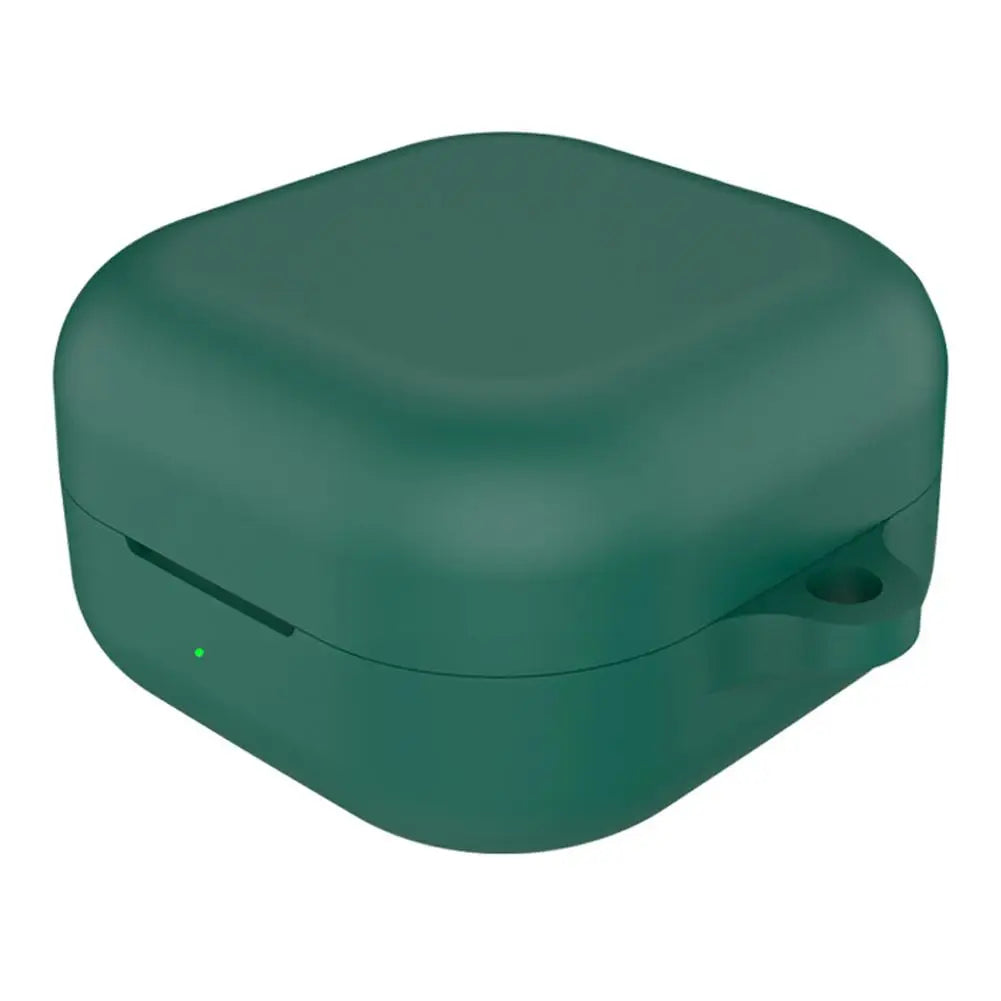 For Samsung Galaxy Buds4 4 Pro Earbuds With Silicone Case, Shock-resistant Charging Case Peaceful Pleasures Health and Wellness dark green