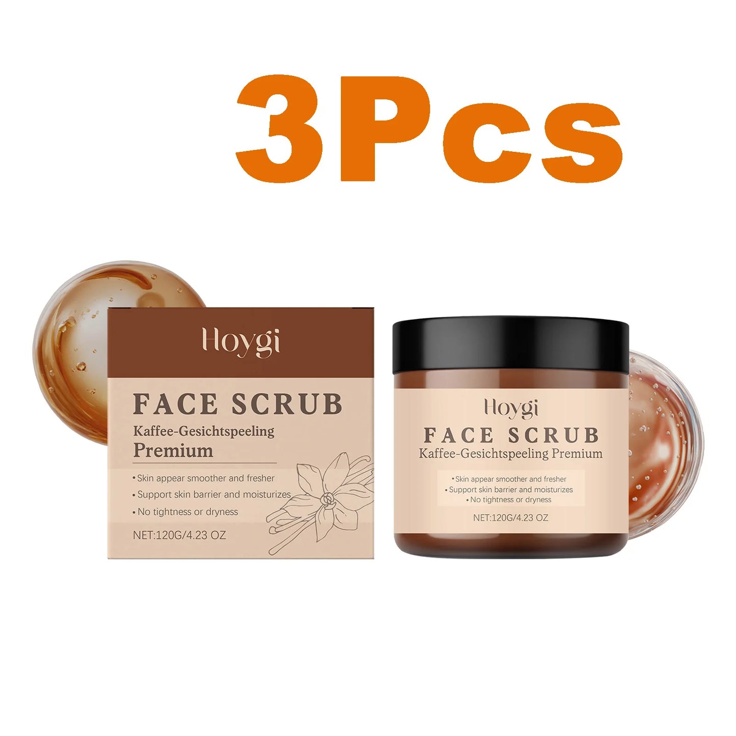 Vanilla Coffee Face Scrub – Deep Cleansing & Oil Control