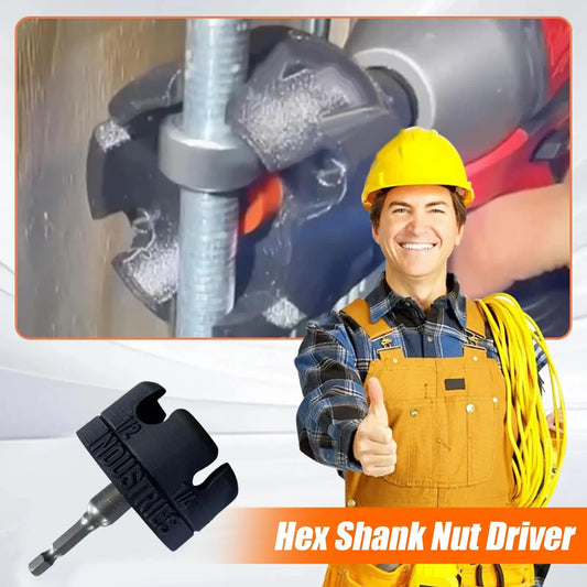Heavy Duty Nut Zipper Hex Shank Drill Attachment | Nut Driver Drill Attachment Peaceful Pleasures Health and Wellness