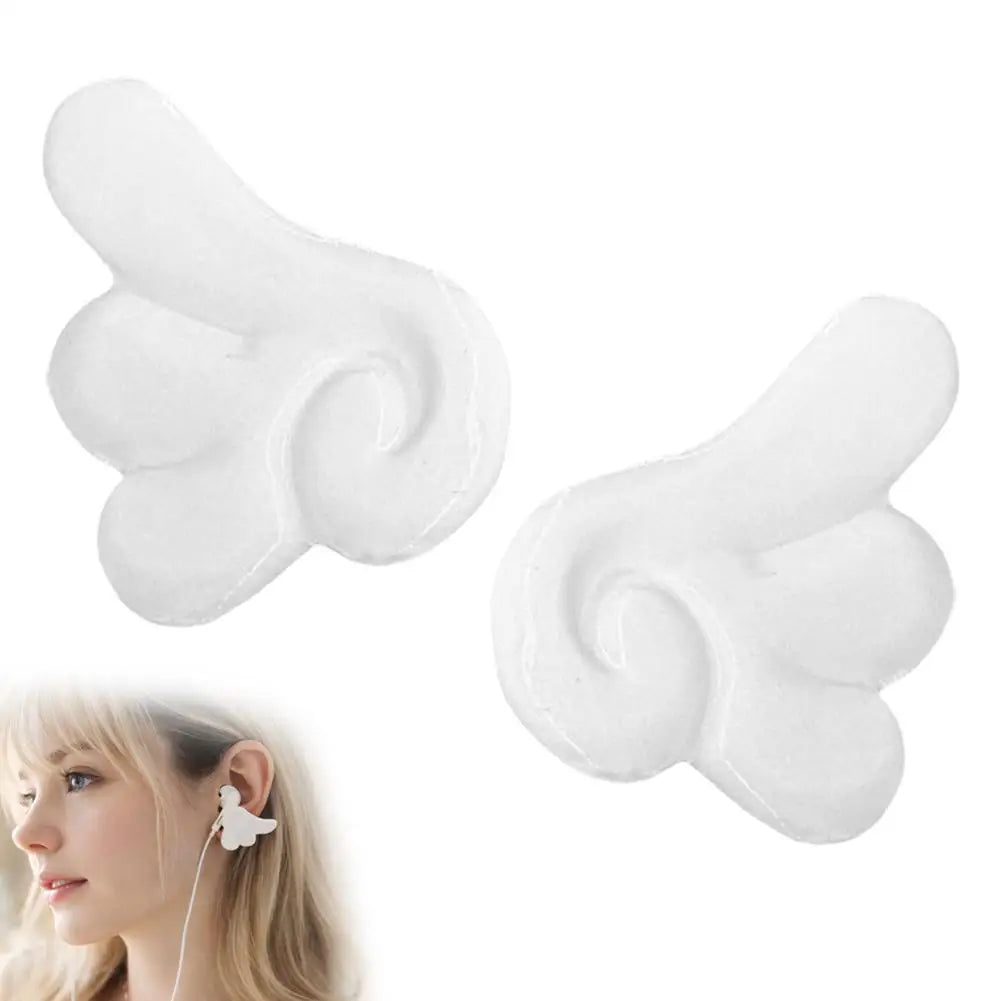 Kawaii 3D Angel Wings Earphone Charms – DIY Headphone Decor