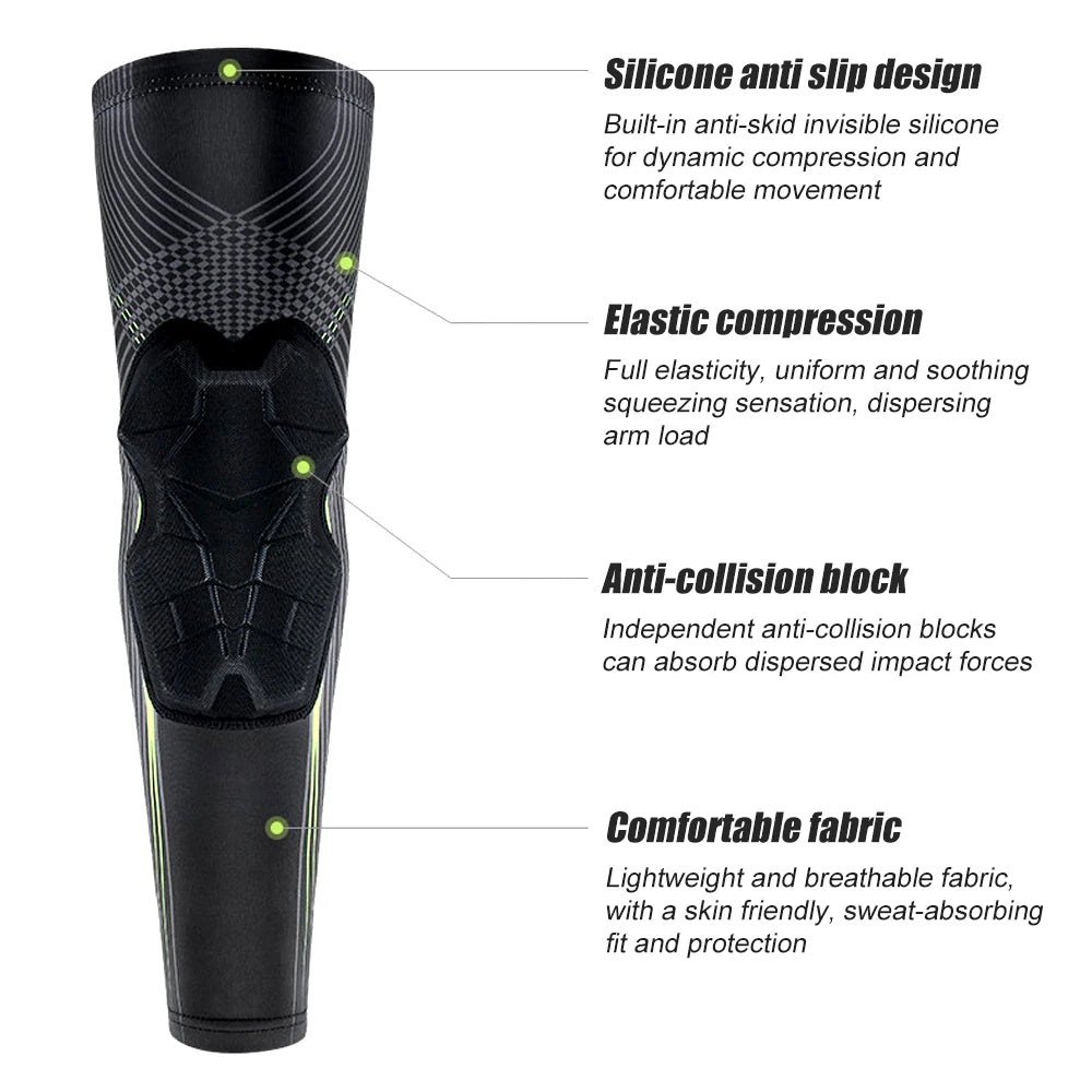 Padded Knee Brace Sleeve for Basketball, Volleyball & Sports Sports Knee Sleeve Peaceful Pleasures Health and Wellness