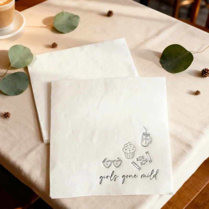 Gone Mild Bachelorette Ice Blue Cocktail Napkins – 20pc Party Set