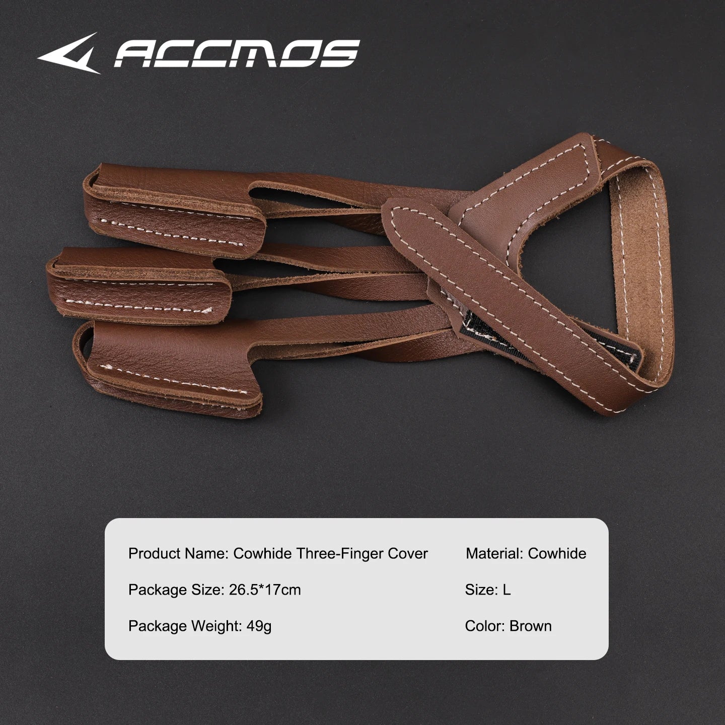 Three-finger Finger Guard Leather Protection Glove Archery Equipment