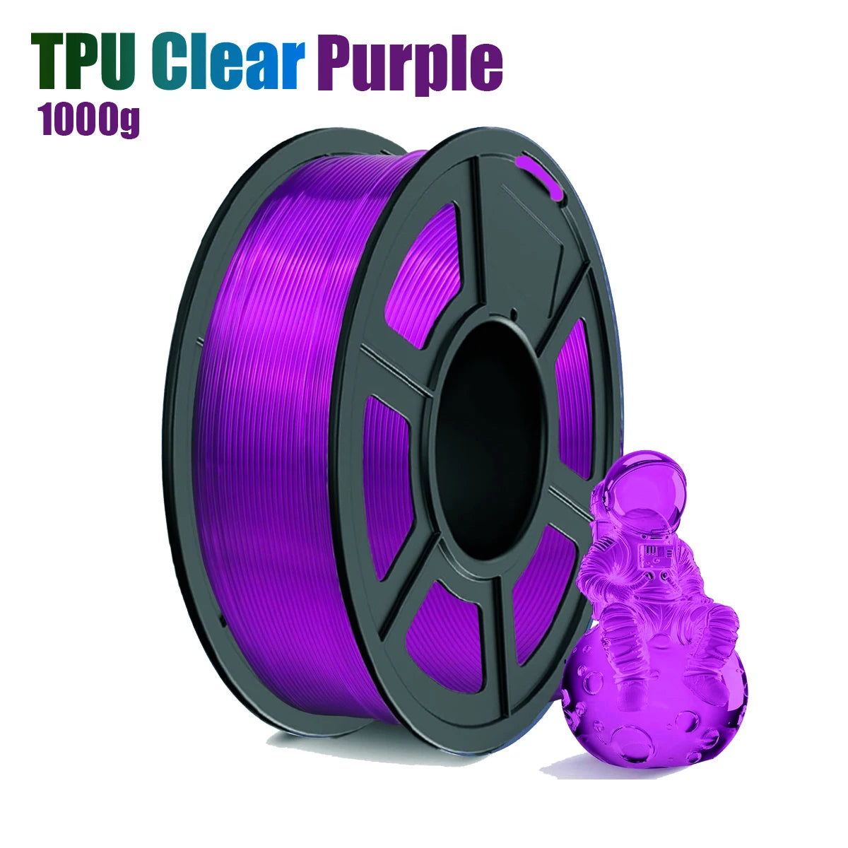 DINGSUN 3D 1.75mm TPU Filament 95A Transparent | ±0.03mm