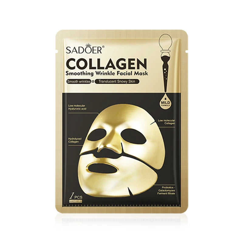 SADOER Golden Collagen Face Mask – Anti-Aging & Moisturizing