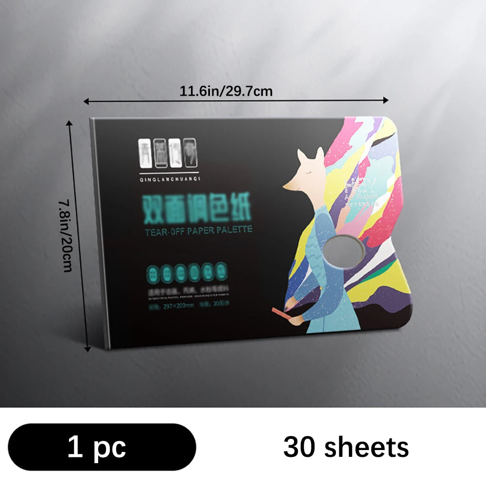 A4 Palette Art Students Disposable Washable Removable Acrylic Paper