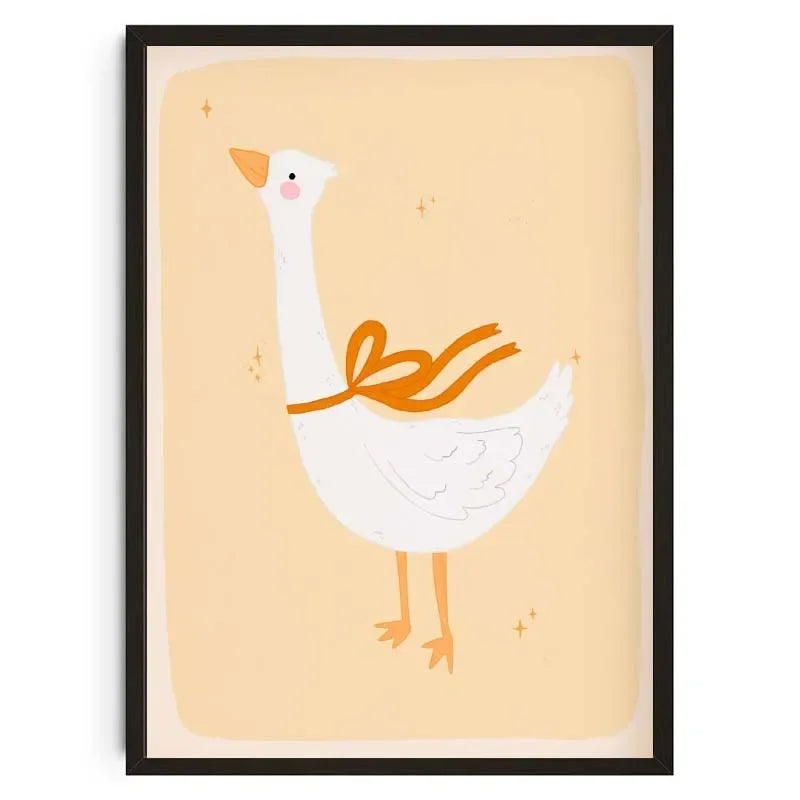 Animals Poster Prints Nordic Floral Bunnies Nursery Cool Bear Goose Wall Art Whimsical Rabbit Print for Kids Room Playroom Decor Peaceful Pleasures Health and Wellness 24 30x40cm Unframed