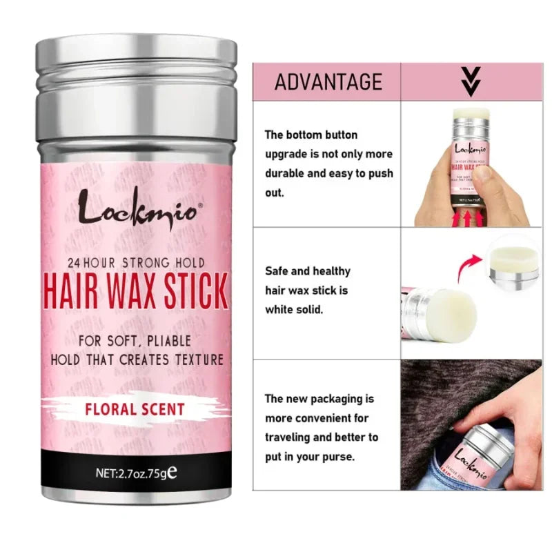 2026 Professional Women's Styling Wax Anti-Frizz Pomade Smoothing Back Hair Mud Messy Hair Control Rod for Natural Wigs Peaceful Pleasures Health and Wellness