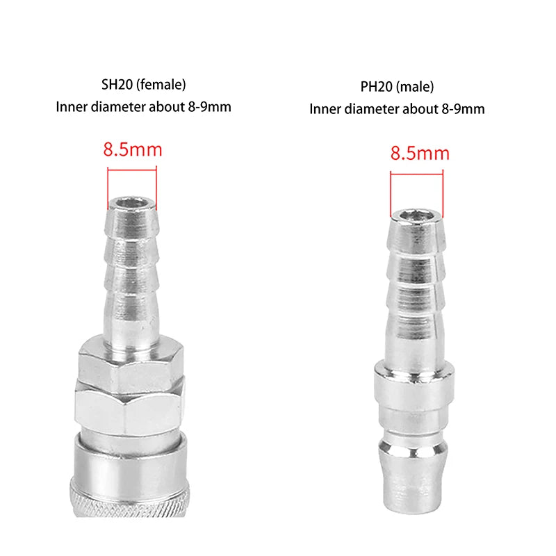2-Pack C-Type Pneumatic Quick Coupler 8mm – PH20 & SH20