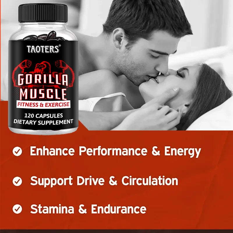 Gorilla Muscle Capsules | Horny Goat Weed, Ginseng & Maca