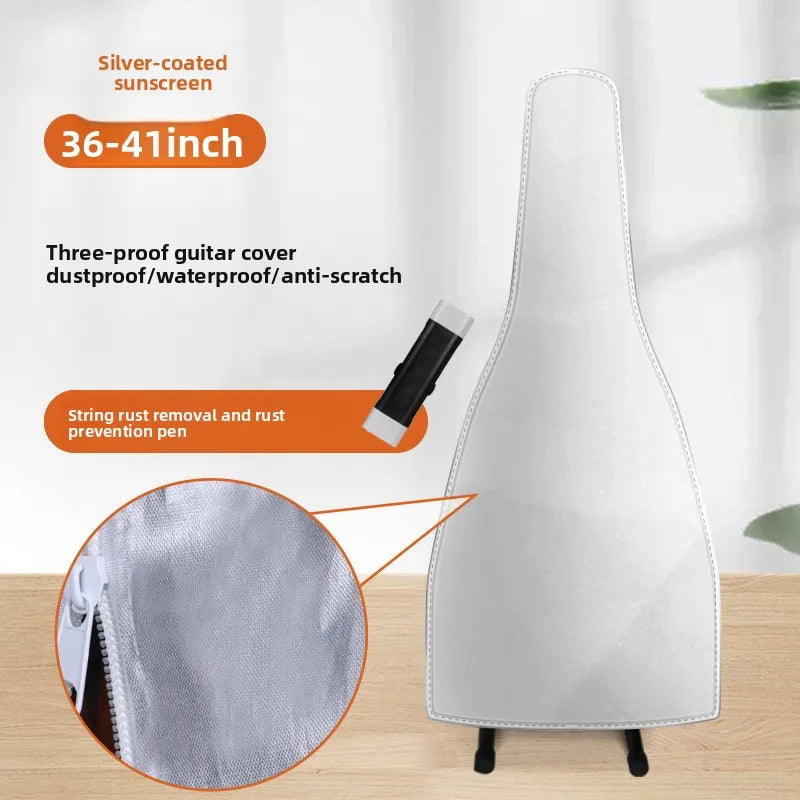 36-41 Inches Dustproof Frosted Guitarcover Transparent Waterproof