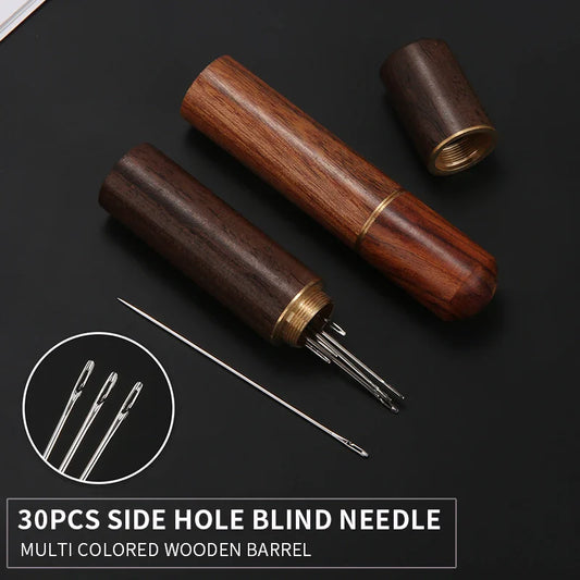 Self-Threading Sewing Needles | Stainless Steel Side Hole 30 Pcs Hand Sewing Needles Oasis Select