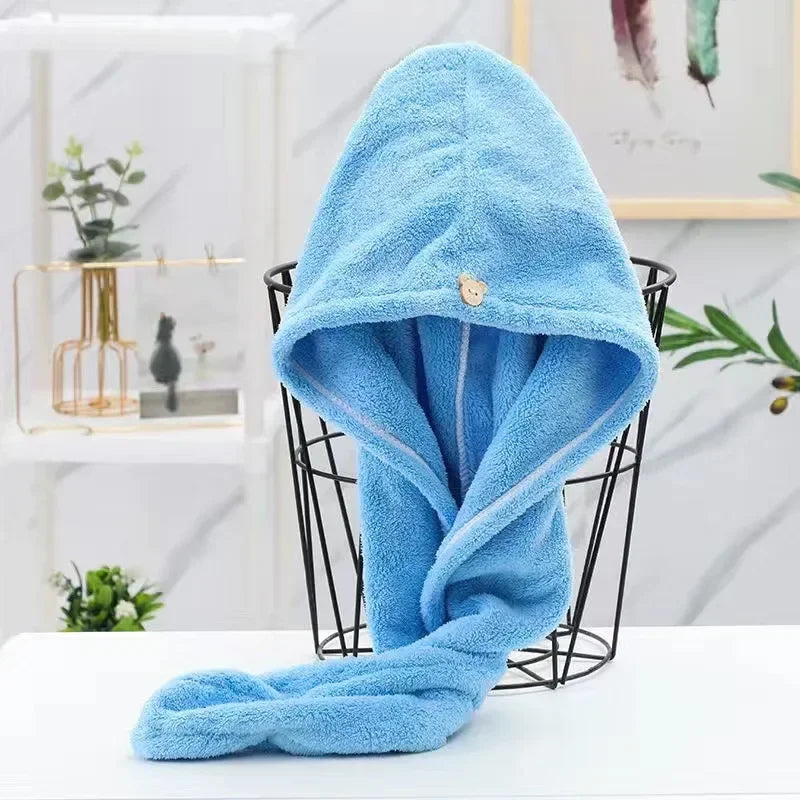 Quick-Dry Microfiber Hair Towel Wrap – Soft & Absorbent