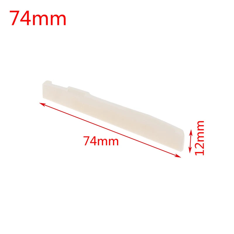 Real Bone Bridge Saddle for Acoustic Guitar – 72–80mm