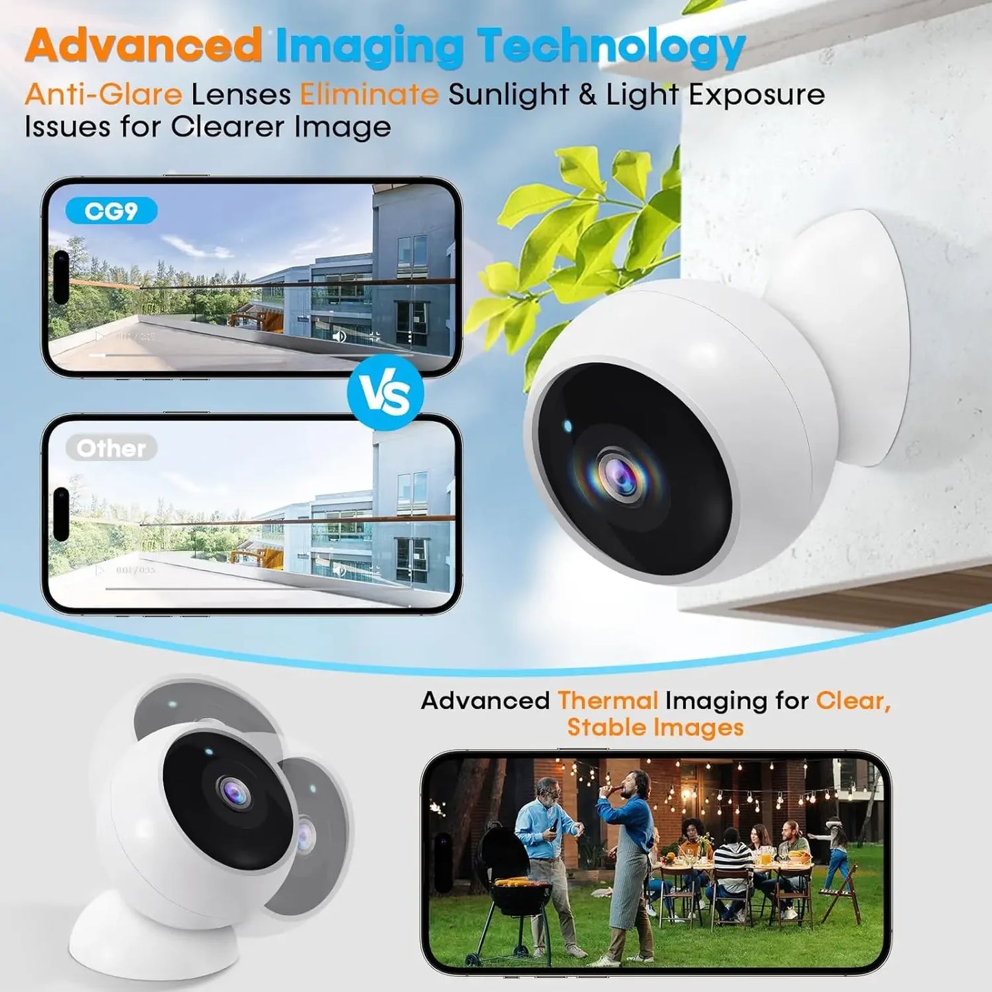 Wireless Outdoor Security Cameras 2-Pack: Magnetic Mount, 2K HD, AI Motion Detection, Long Battery Life Peaceful Pleasures Health and Wellness