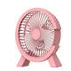 USB Rechargeable Mini Desk Fan with Color-Changing LED Lights