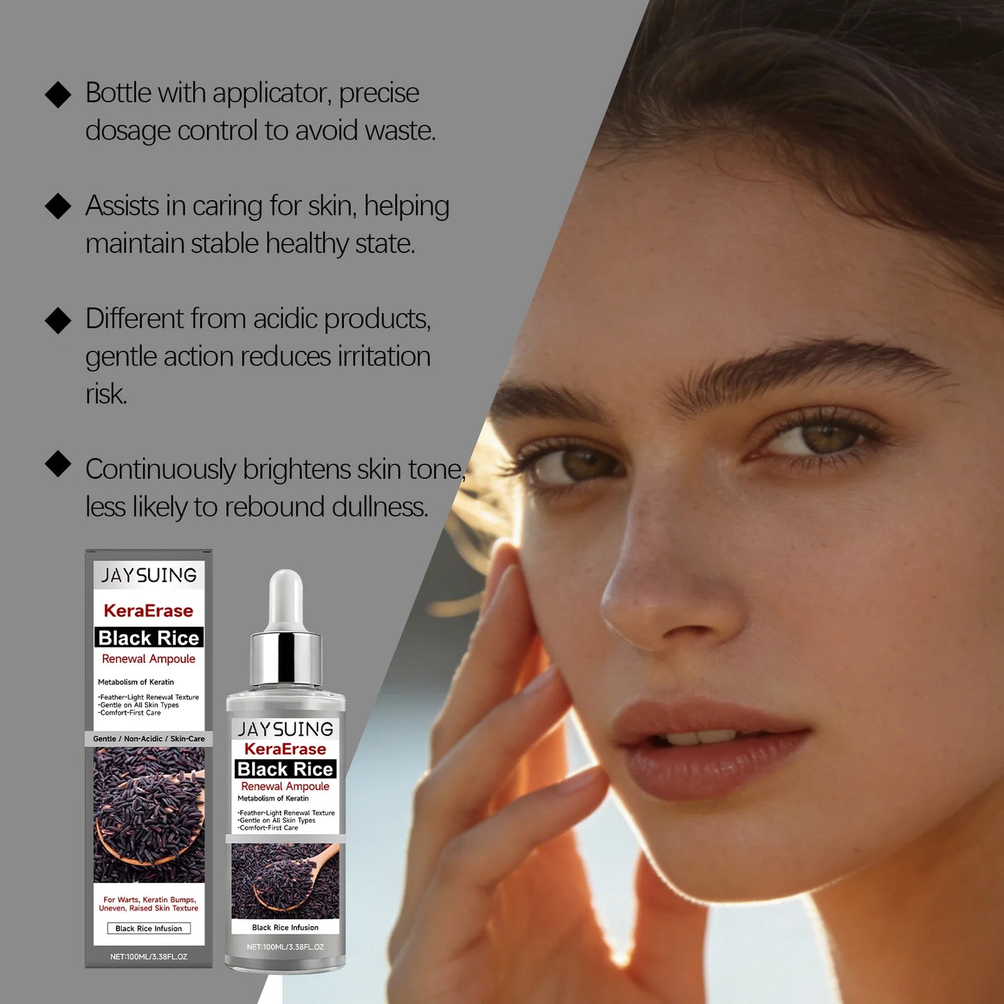 Black Rice Essence Serum – Hydrating & Brightening Facial Serum