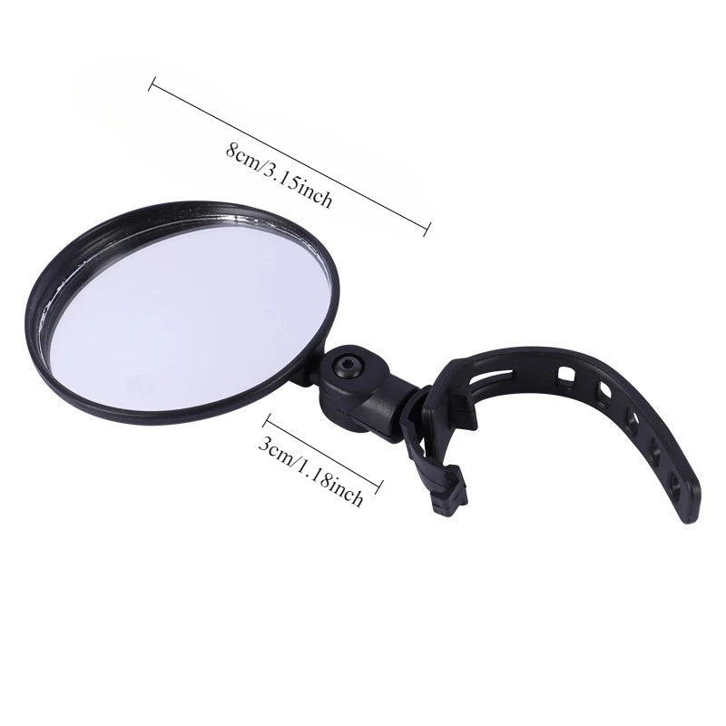 Mountain Bike Handlebar Rearview Mirror | Universal Cycling Bike Rearview Mirror Peaceful Pleasures Health and Wellness 1pc