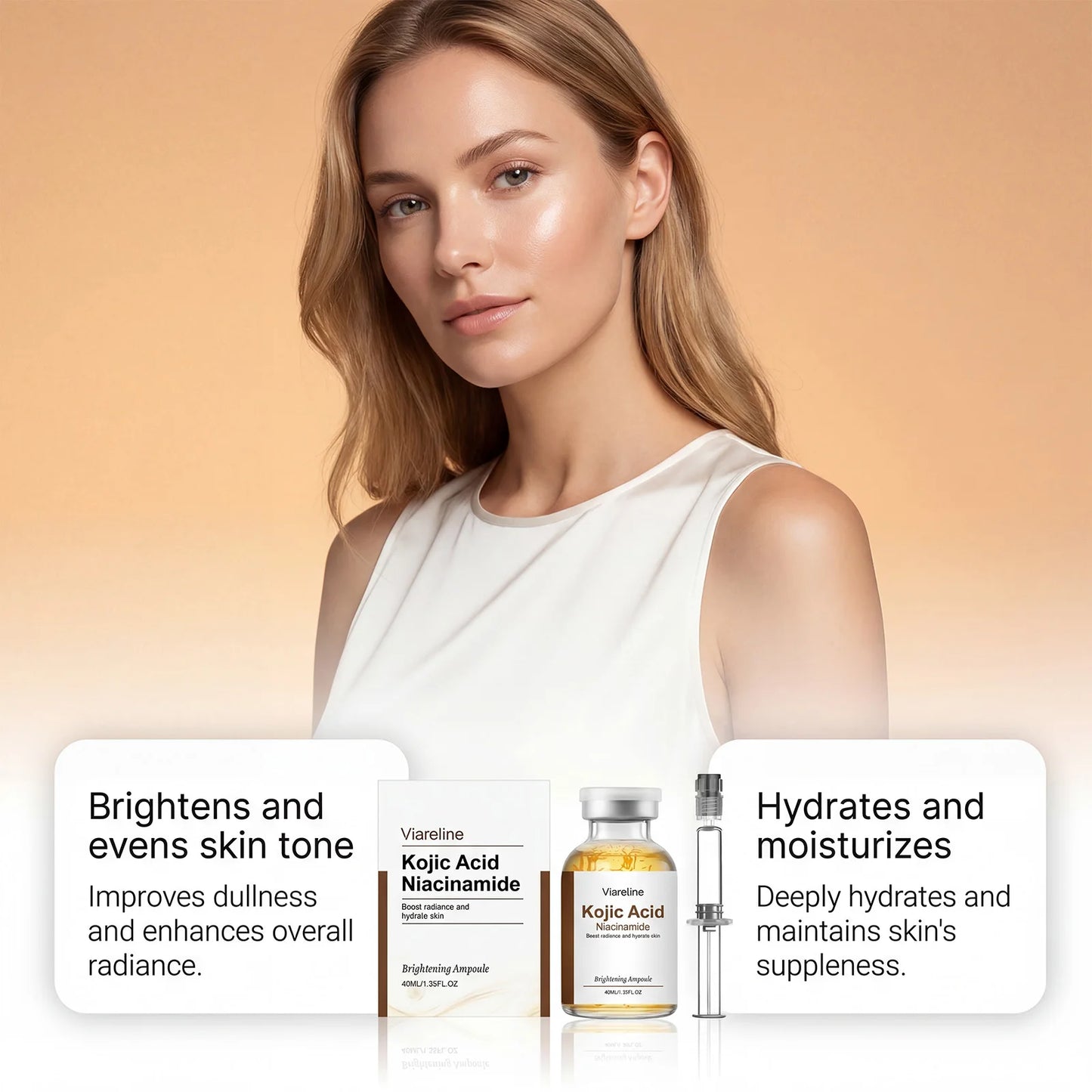 Niacinamide & Kojic Acid Brightening Ampoule Serum 40ml