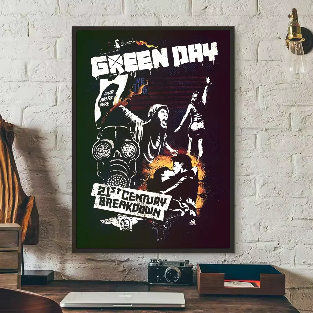 Green Day Vintage Retro Canvas Poster | Rock Band Wall Art