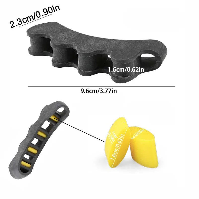 One Pair Toe Separator Silicone Separation Five Holes Separation Clip Foot Finger Guard Valgus Toe Overlapping Toe Separator Peaceful Pleasures Health and Wellness