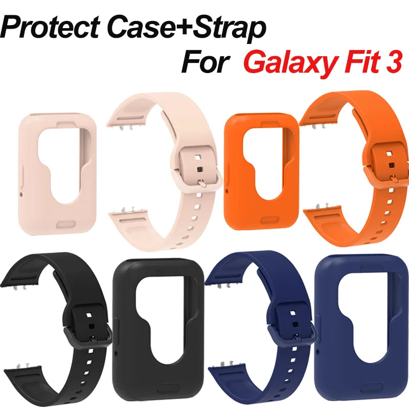 Silicone Strap & Case for Samsung Galaxy Fit 3 SM-R390 Peaceful Pleasures Health and Wellness