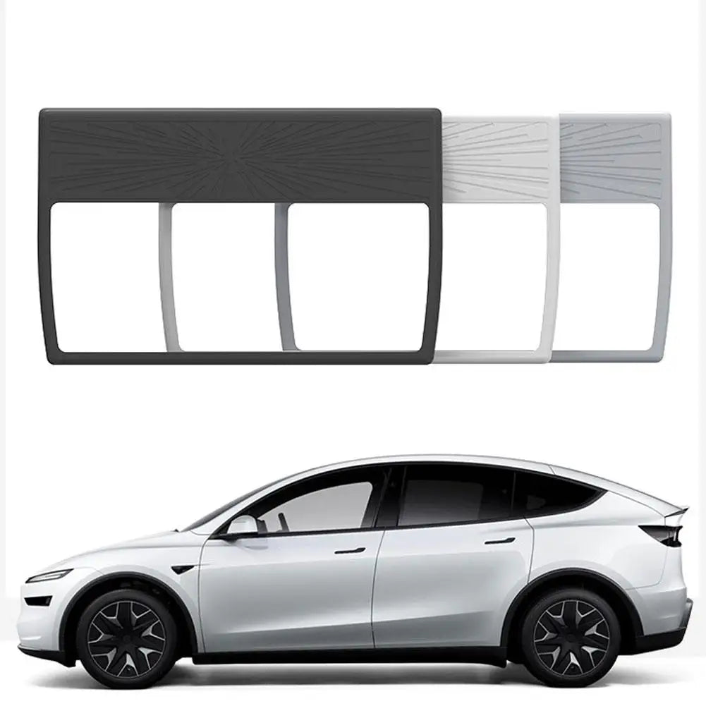 For Model 3/Y Juniper 2026 Central Control Display Navigation Screen Protector 16-inch Silicone Protective Frame Edge Cover Peaceful Pleasures Health and Wellness