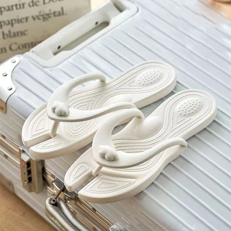 Women's Foldable Travel Flip Flops – Non-Slip Beach Sandals