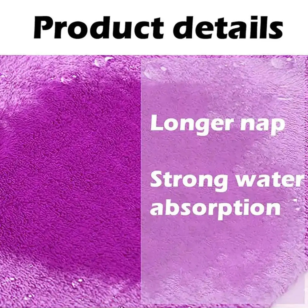 Microfiber Quick Dry Hair Wrap Towel Cap with Bowknot