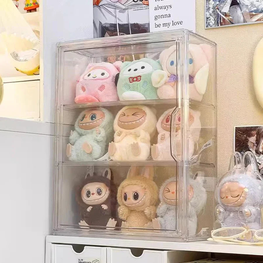 Plush Doll Storage Box Cotton Doll Christmas Doll Display Stand Handmade Blind Box Multi Functional Storage Rack Peaceful Pleasures Health and Wellness