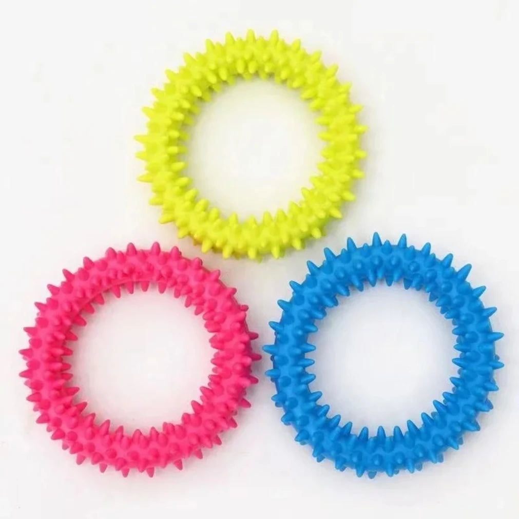Rubber Chew Toy for Small Dogs – Teeth Cleaning & Training