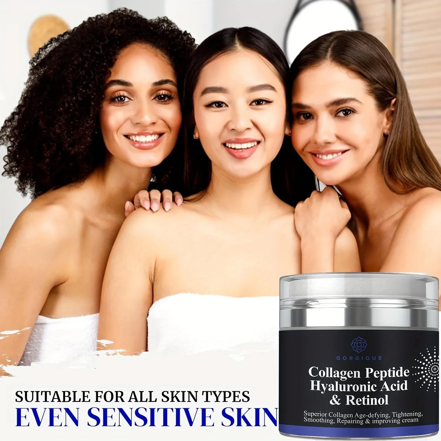 GORGIQUE Collagen Peptide Cream – Retinol & Hyaluronic Acid