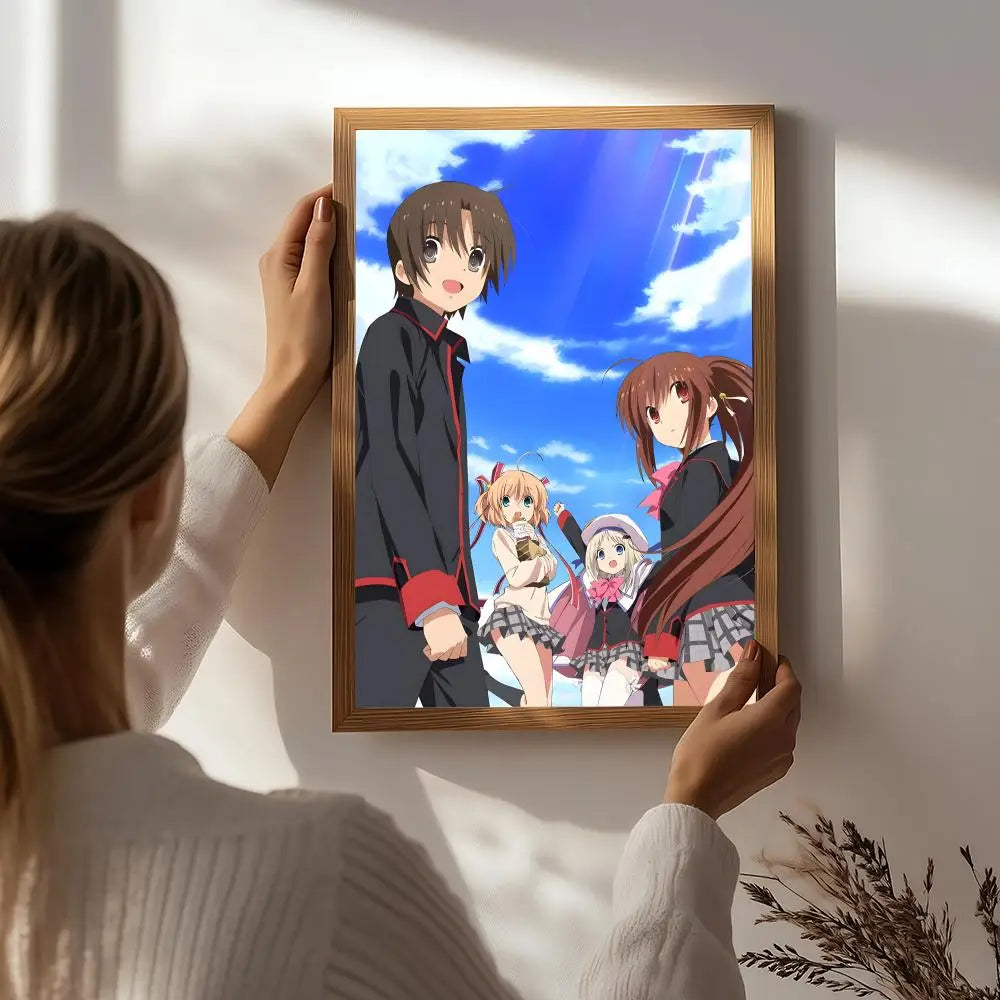 Anime L-Little Busters! Poster HD Self Adhesive Waterproof Wall Art Ideal for Home Office Dorm Bedroom Great Gift Peaceful Pleasures Health and Wellness White4 30X40cmNoframe