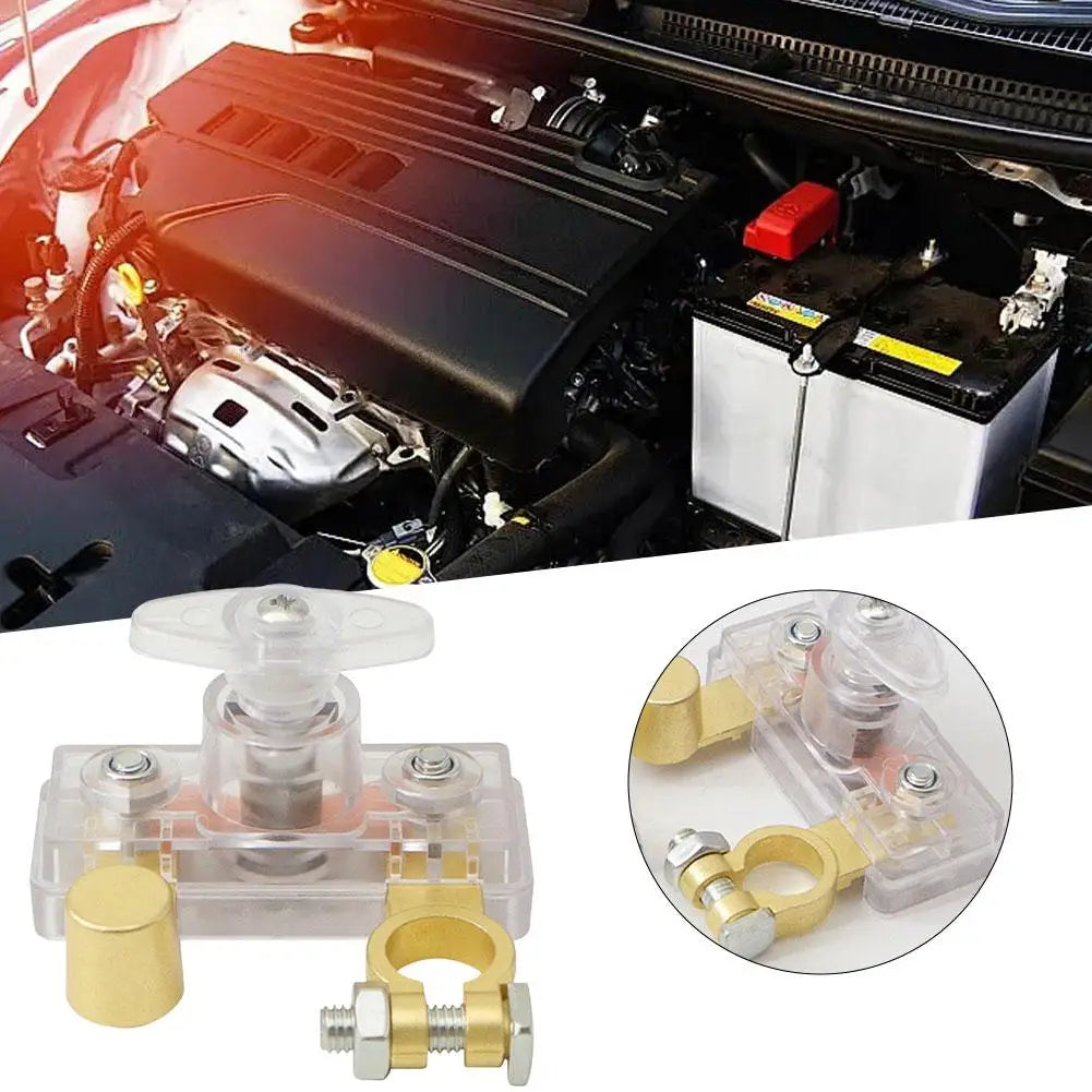 Car Battery Disconnect Switch 12V 24V Universal Power Cut Off Switch Anti Leakage Battery Isolator for Auto RV Truck Boat Peaceful Pleasures Health and Wellness