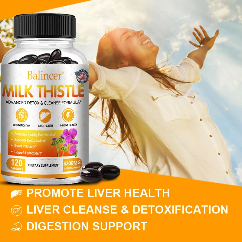 Milk Thistle Dandelion Artichoke Liver Detox Capsules