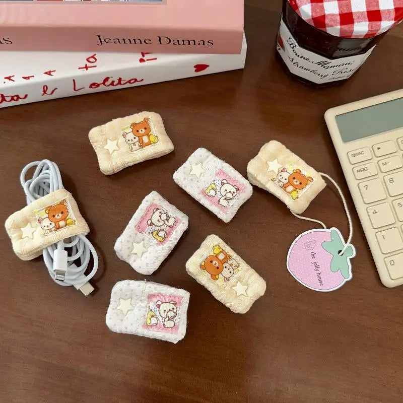 Rilakkuma Cable Organizer – Cute Portable Cord Storage Wrap