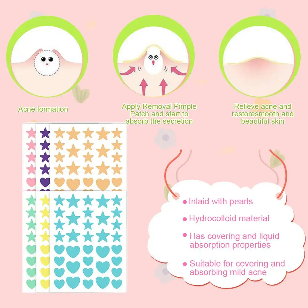 216-Count Colorful Invisible Pimple Patches | Acne Cover Stickers