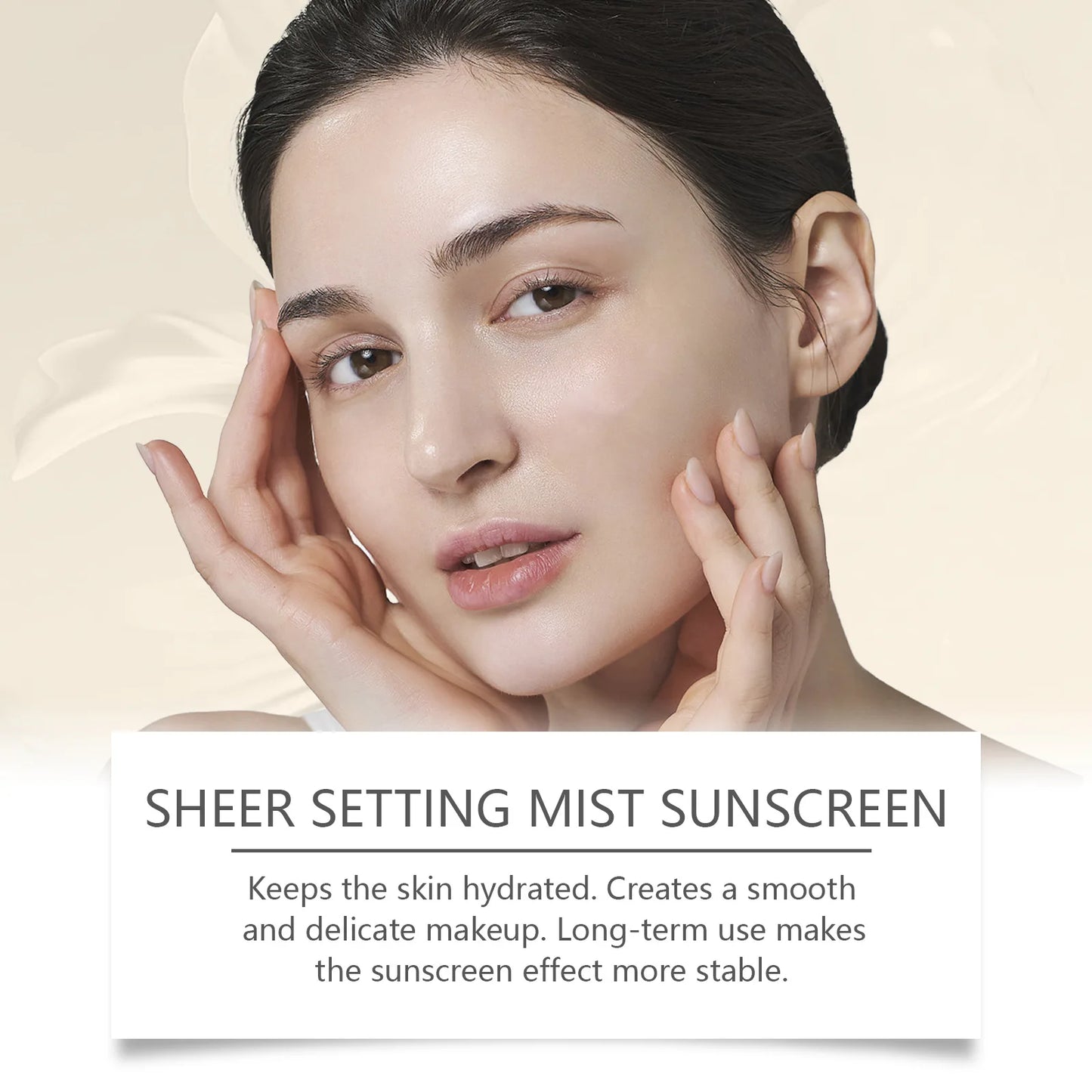 Spf 50+ Setting Sprays for Makeup Waterproof Lasting Oil Control Natural Refreshing Anti UV Sunscreen Finishing Mist Cosmetics Peaceful Pleasures Health and Wellness