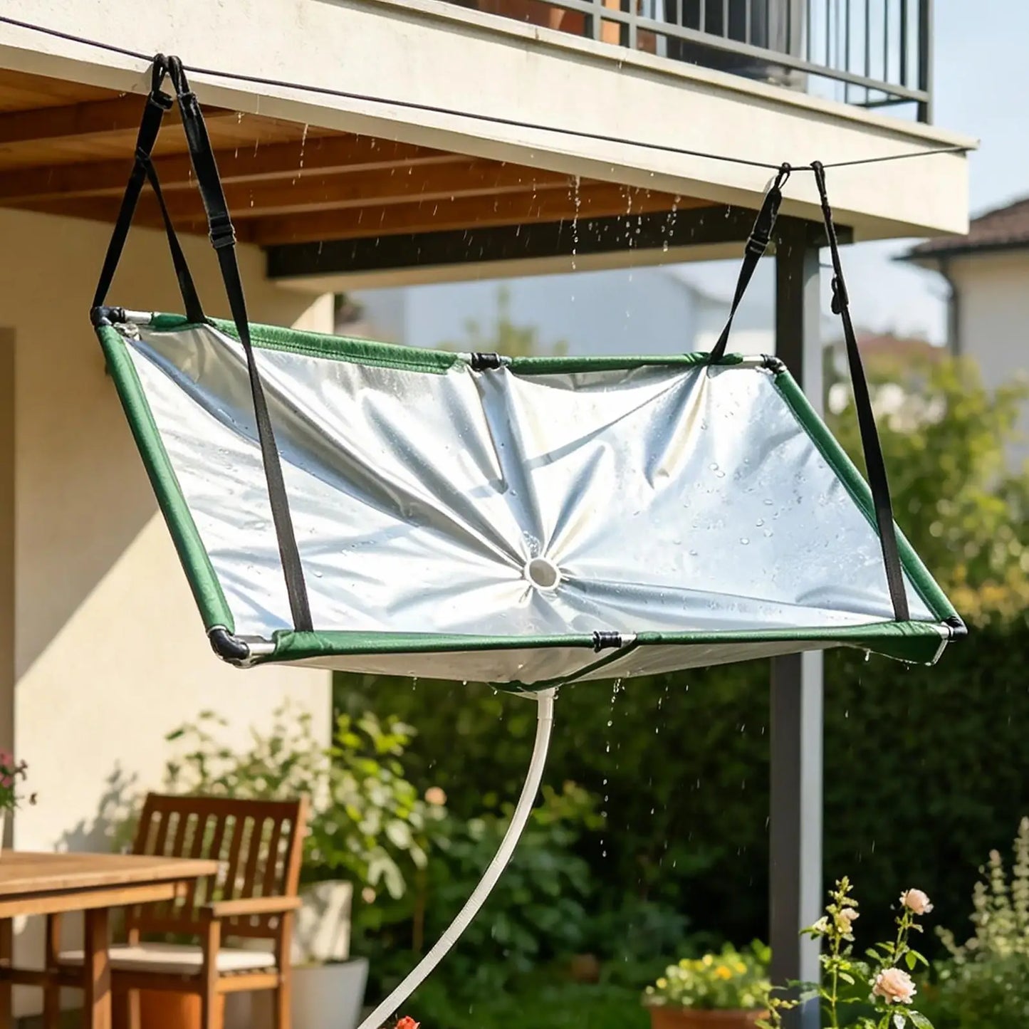 Rain Collector for Garden – Rainwater Harvester with Hose & Filter