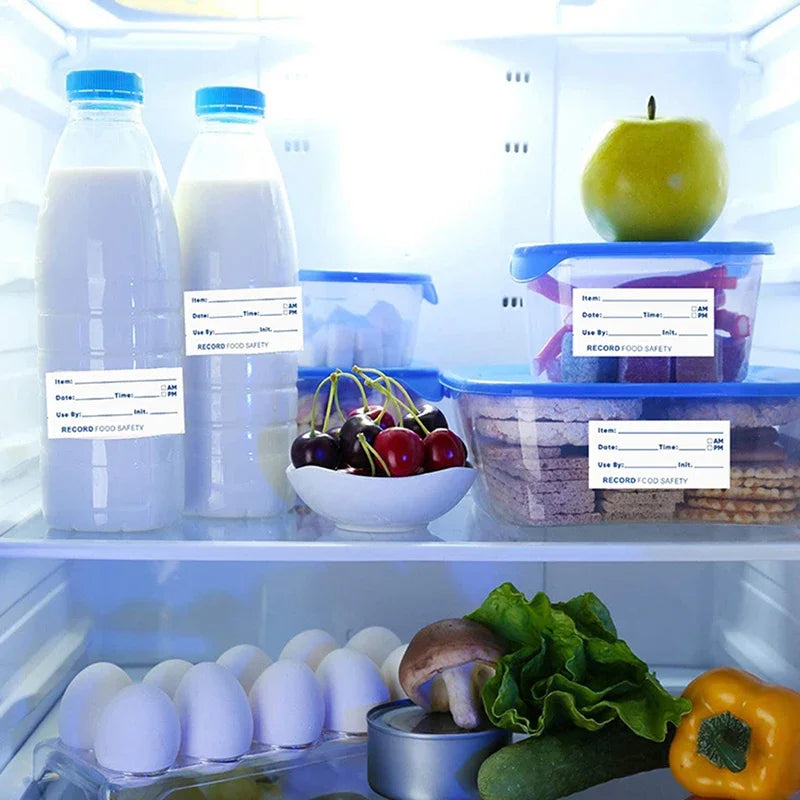 500 Removable Date Labels | Food Storage Stickers Fridge & Freezer Food Storage Labels Peaceful Pleasures Health and Wellness