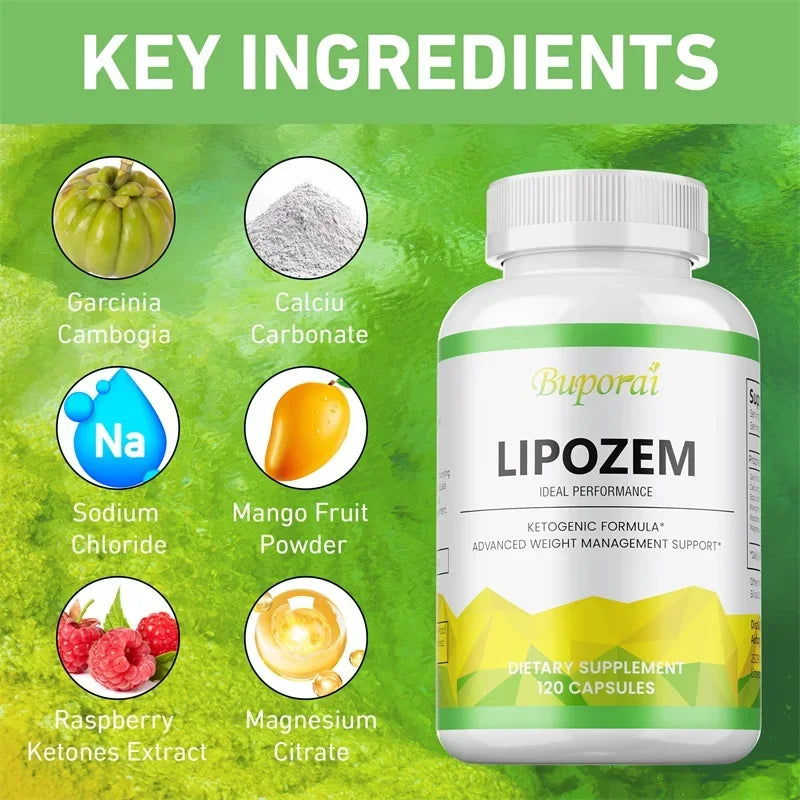 Lipozem Capsules - Digestive Health, Appetite Suppression, Metabolism, Weight Management Peaceful Pleasures Health and Wellness