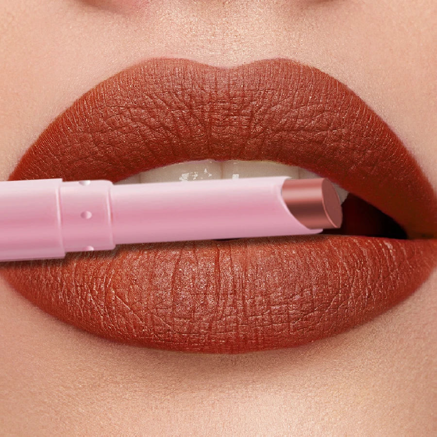KAFURUX 15-Color Matte Waterproof Lip Liner Pencil | Long-Lasting