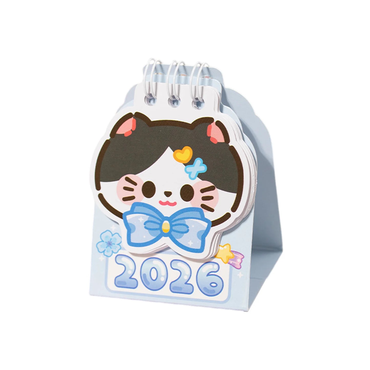 Year 2026 Small Kitty Calendar Desktop Memo Organizer Clear Printing Compact Kitty Planner Daily Planner Desktop Calendar Peaceful Pleasures Health and Wellness Nn
