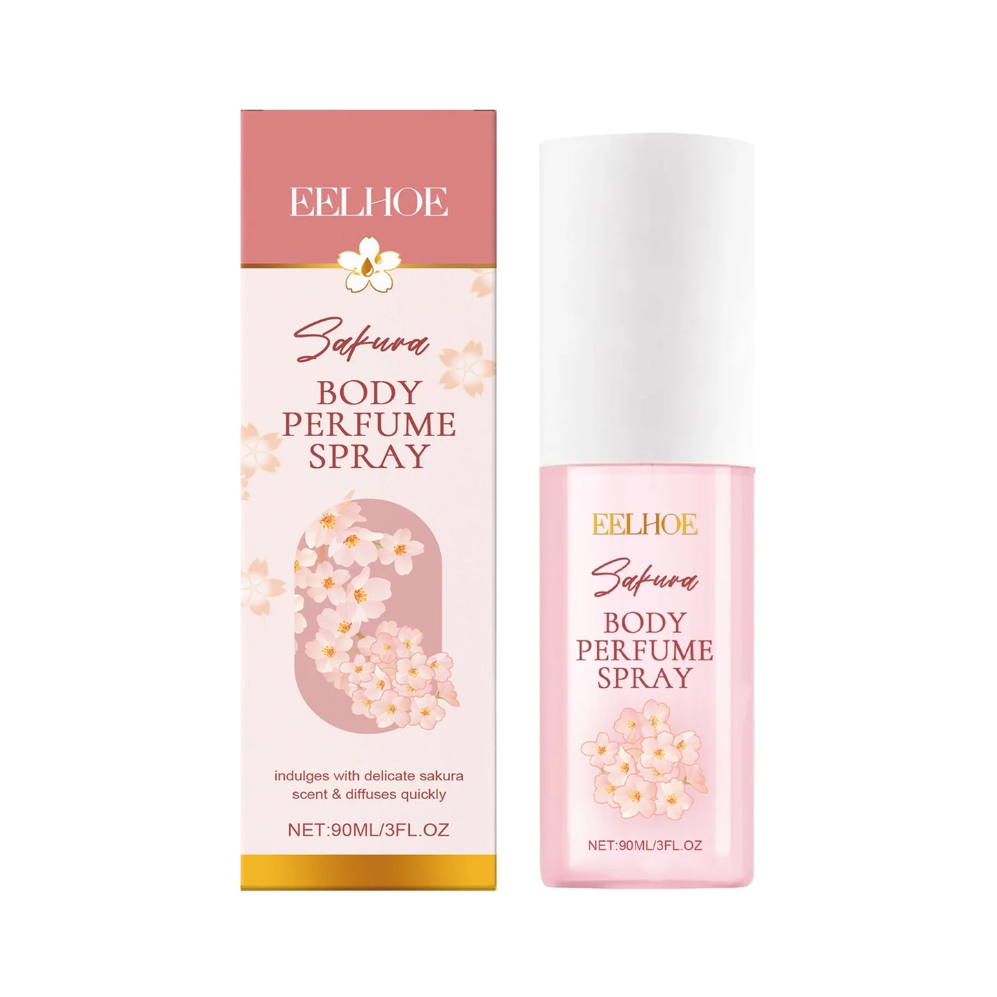 EELHOE Sakura Body Care Set – Shower Gel, Lotion & Body Spray