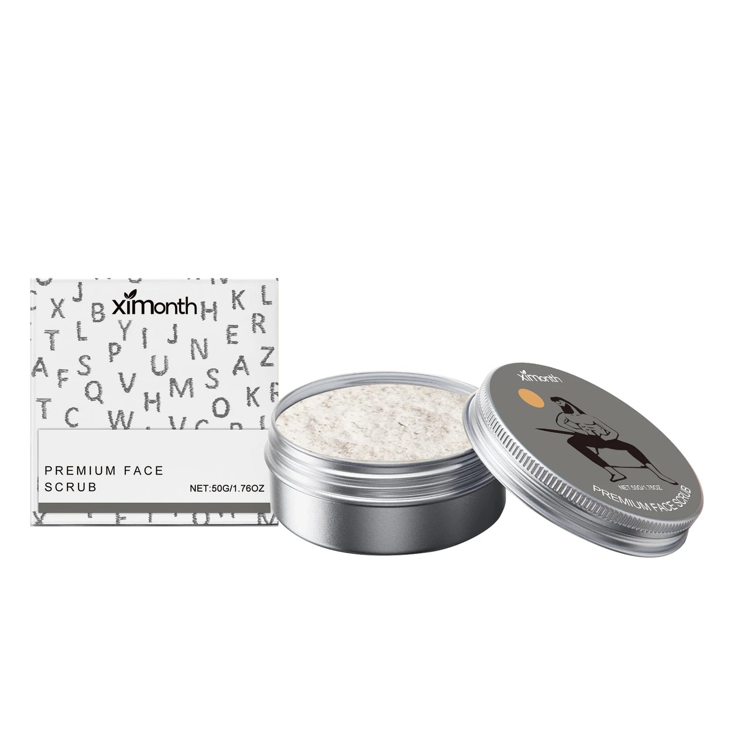 Ximonth Facial Scrub – Deep Cleansing Pore Exfoliator 50g