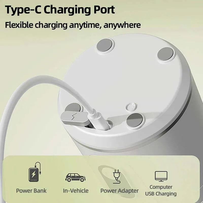 New Wireless Portable Household Juicer for Bestseller Juice Cup USB-Charged Small Automatic Cleaning Capacity Peaceful Pleasures Health and Wellness