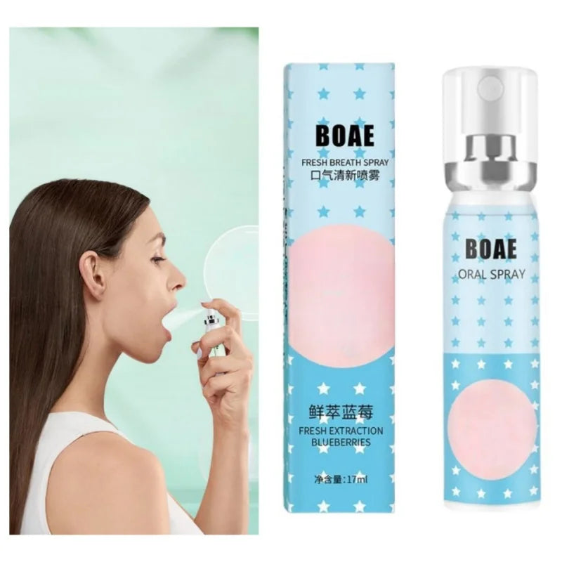 2pcs Blueberry Oral Spray Cartoon 17ml Portable Breath Freshener Spray with Long-Lasting Fragrance Peaceful Pleasures Health and Wellness