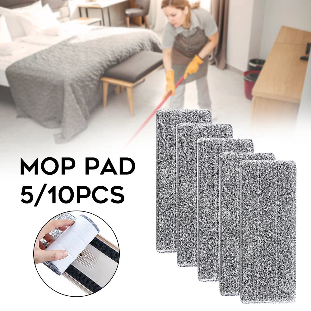 Replace Mop Head Microfiber Replacement Head Floor Cleaning Cloth Pads Flat Squeeze Hand Free Wringing Tools for Home, Kitchen Peaceful Pleasures Health and Wellness