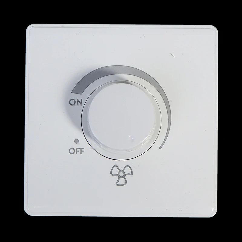 220V 10A 86 Type Ceiling Fan Adjustment Stepless Speed Controller Wall Switch Peaceful Pleasures Health and Wellness 220V White